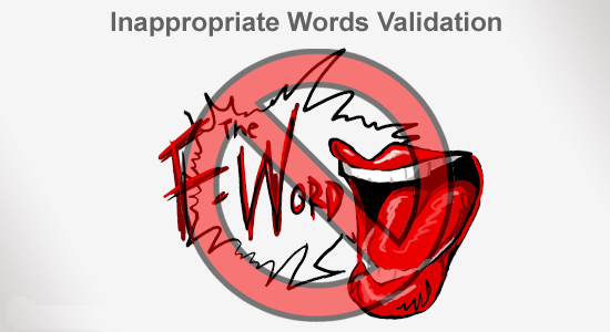 How to block Inappropriate content with javascript validation